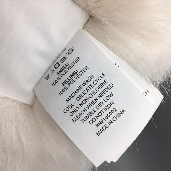 2 Tahari Faux Fur Accent Pillow Set White Sand 16" Round Holiday Christmas Decor - Picture 7 of 7